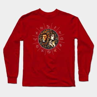 ZODIAC Leo - Astrological LEO - LEO - ZODIAC sign - Van Gogh style - 17 Long Sleeve T-Shirt